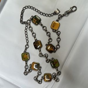 Vintage 60s chain belt w/travel tiles
